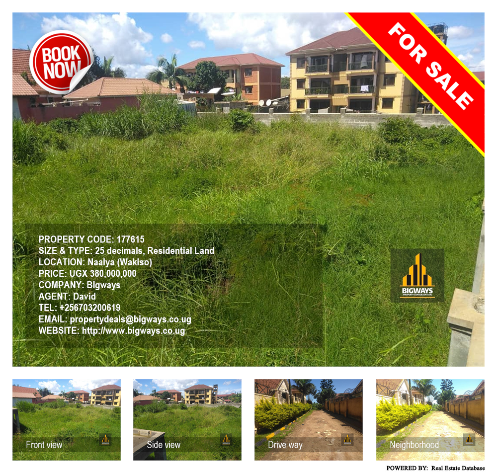 Residential Land  for sale in Naalya Wakiso Uganda, code: 177615