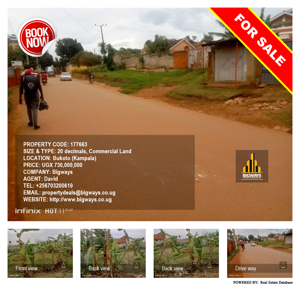 Commercial Land  for sale in Bukoto Kampala Uganda, code: 177663