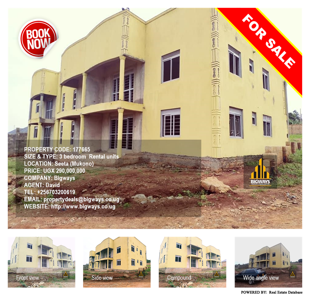 3 bedroom Rental units  for sale in Seeta Mukono Uganda, code: 177665