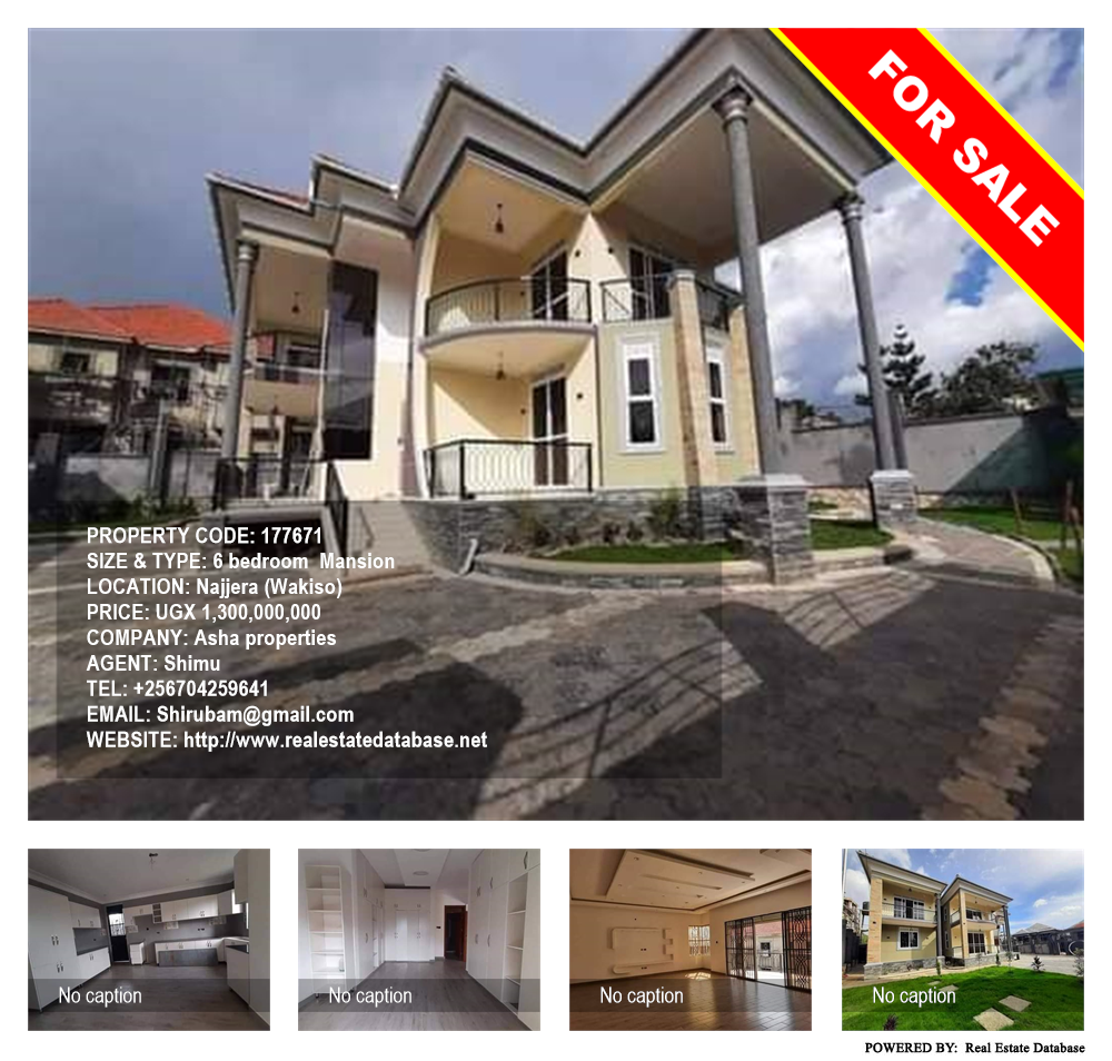 6 bedroom Mansion  for sale in Najjera Wakiso Uganda, code: 177671