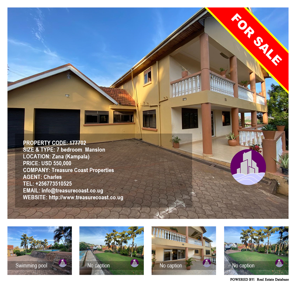 7 bedroom Mansion  for sale in Zana Kampala Uganda, code: 177702