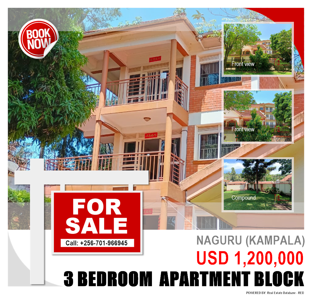 3 bedroom Apartment block  for sale in Naguru Kampala Uganda, code: 177725
