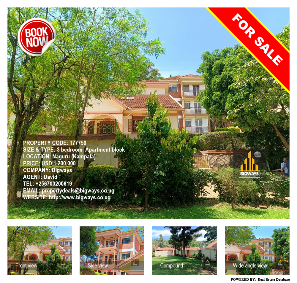 3 bedroom Apartment block  for sale in Naguru Kampala Uganda, code: 177750