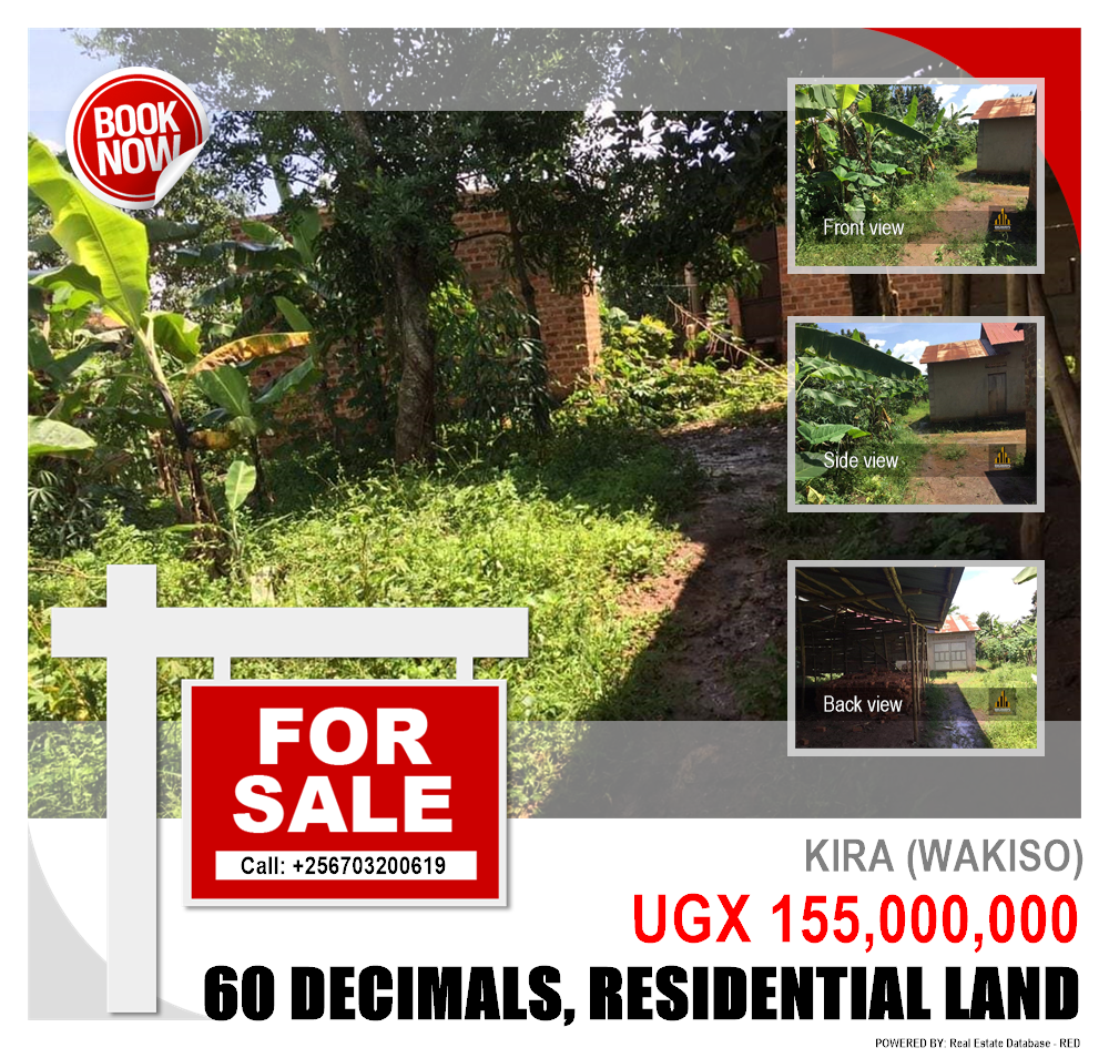 Residential Land  for sale in Kira Wakiso Uganda, code: 177754