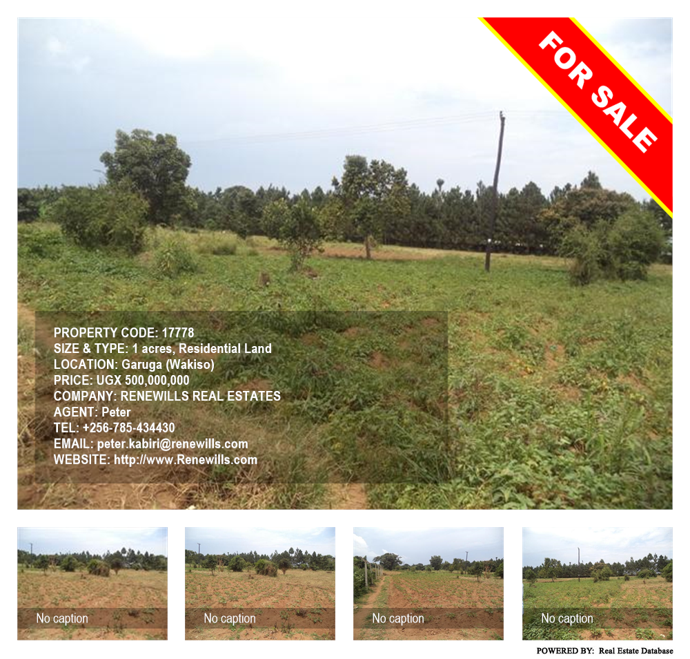 Residential Land  for sale in Garuga Wakiso Uganda, code: 17778