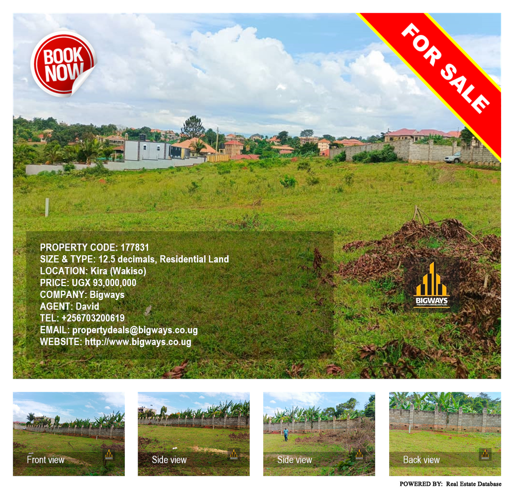 Residential Land  for sale in Kira Wakiso Uganda, code: 177831