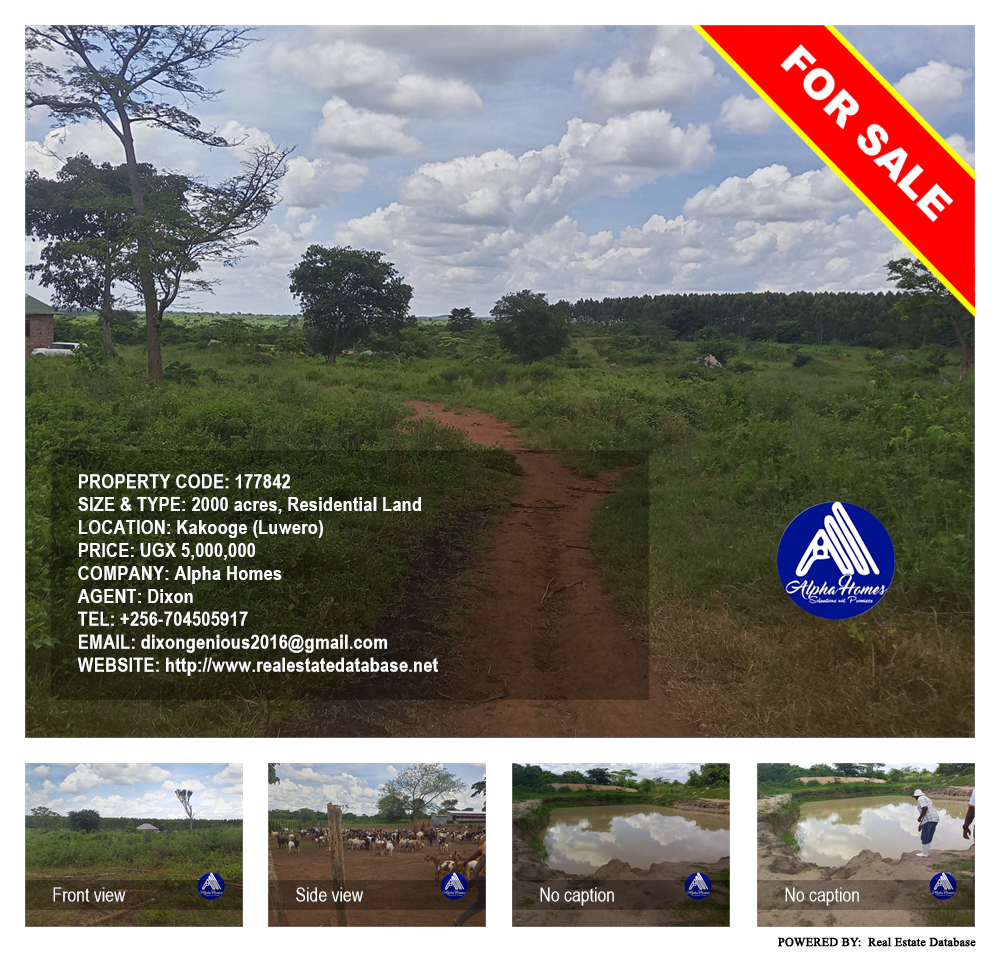 Residential Land  for sale in Kakooge Luweero Uganda, code: 177842