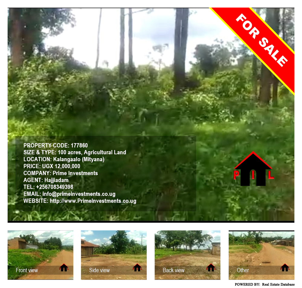 Agricultural Land  for sale in Kalangaalo Mityana Uganda, code: 177860