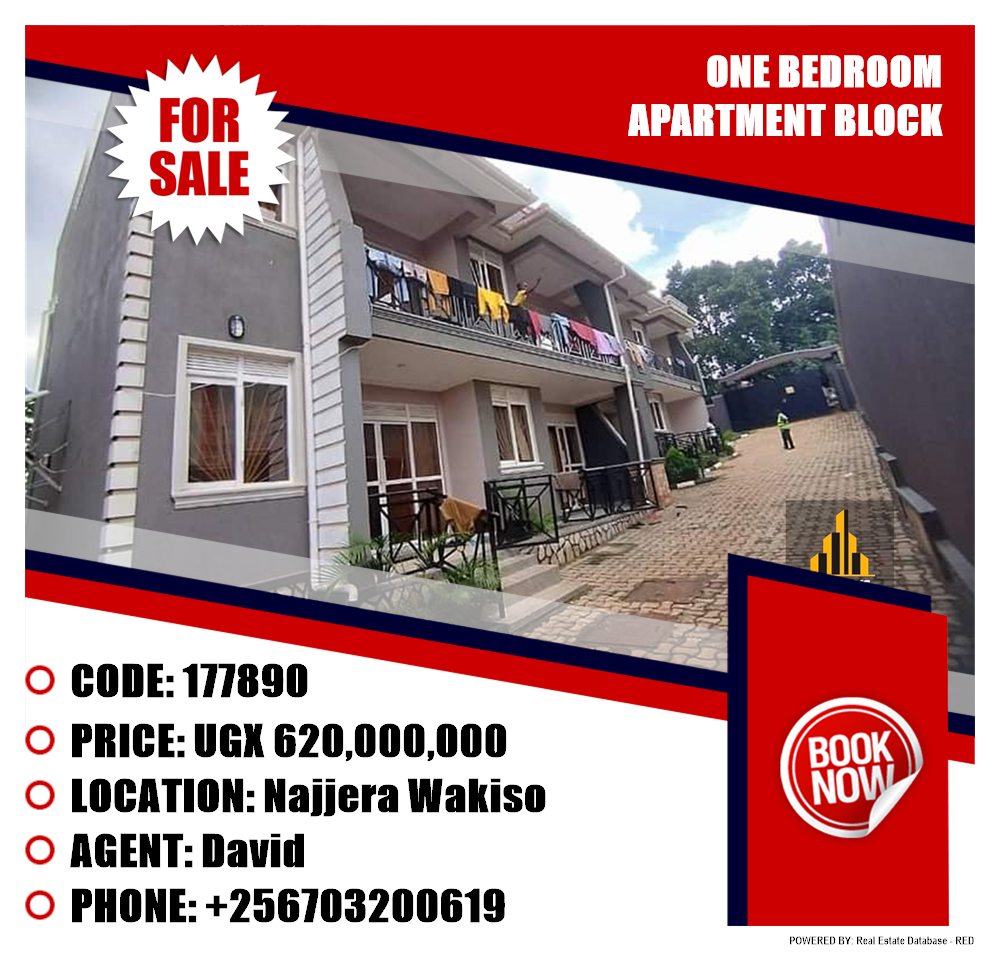 1 bedroom Apartment block  for sale in Najjera Wakiso Uganda, code: 177890