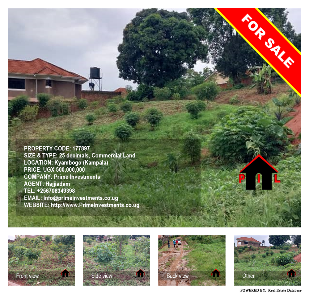 Commercial Land  for sale in Kyambogo Kampala Uganda, code: 177897