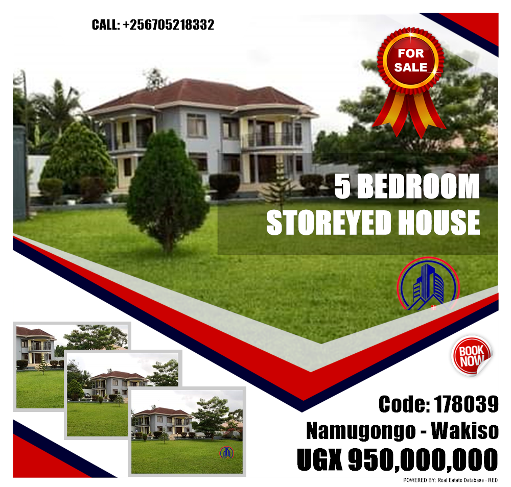 5 bedroom Storeyed house  for sale in Namugongo Wakiso Uganda, code: 178039