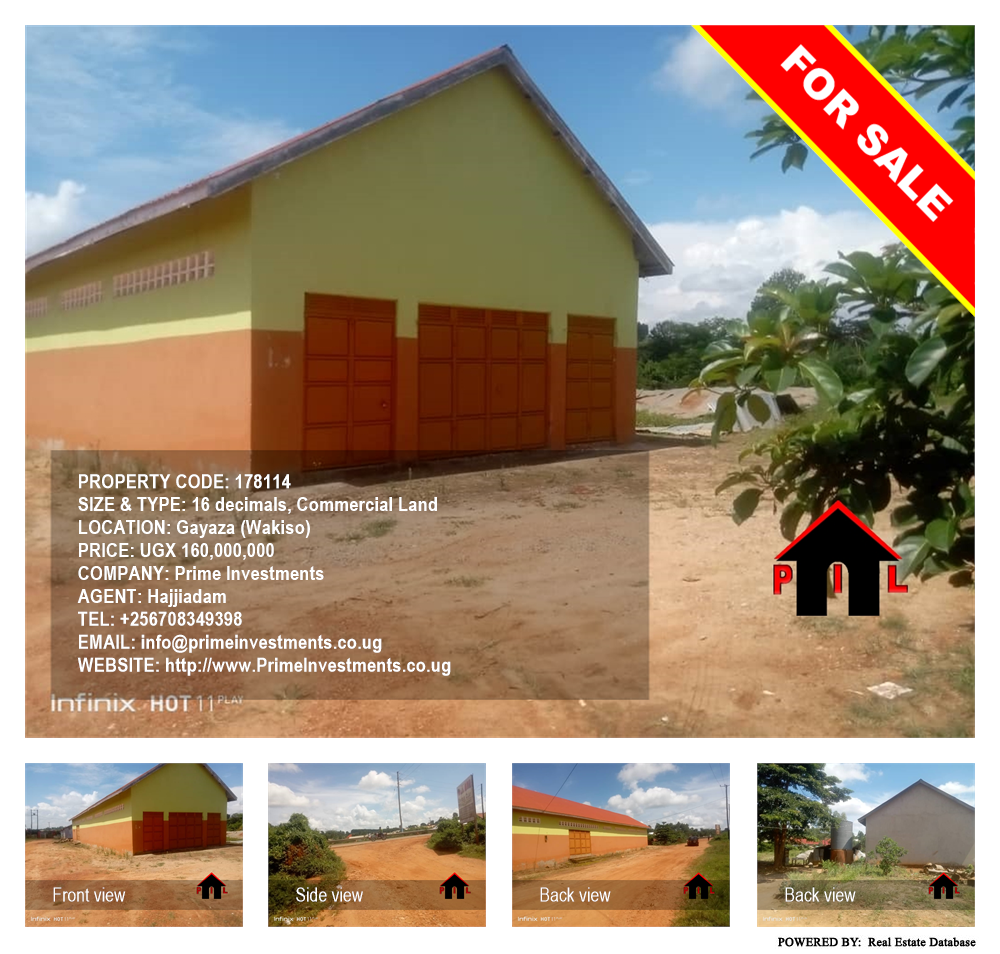 Commercial Land  for sale in Gayaza Wakiso Uganda, code: 178114