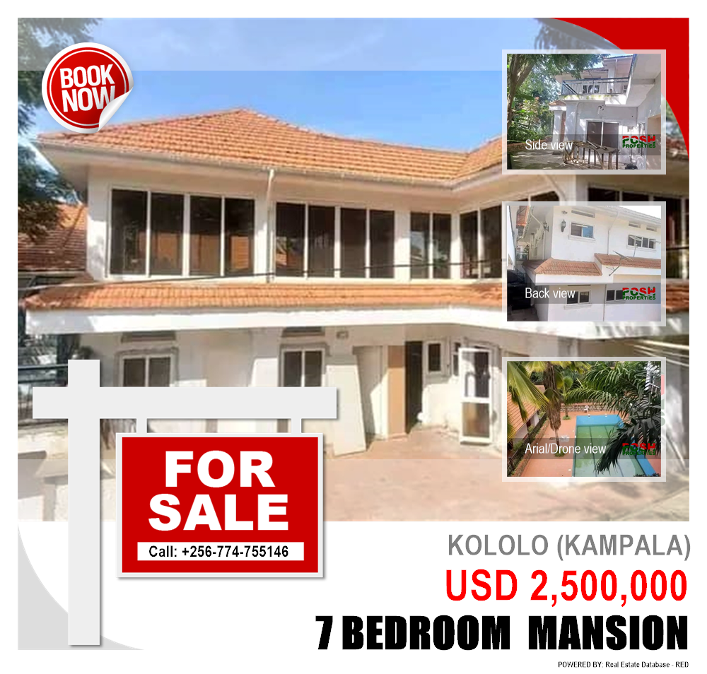 7 bedroom Mansion  for sale in Kololo Kampala Uganda, code: 178115