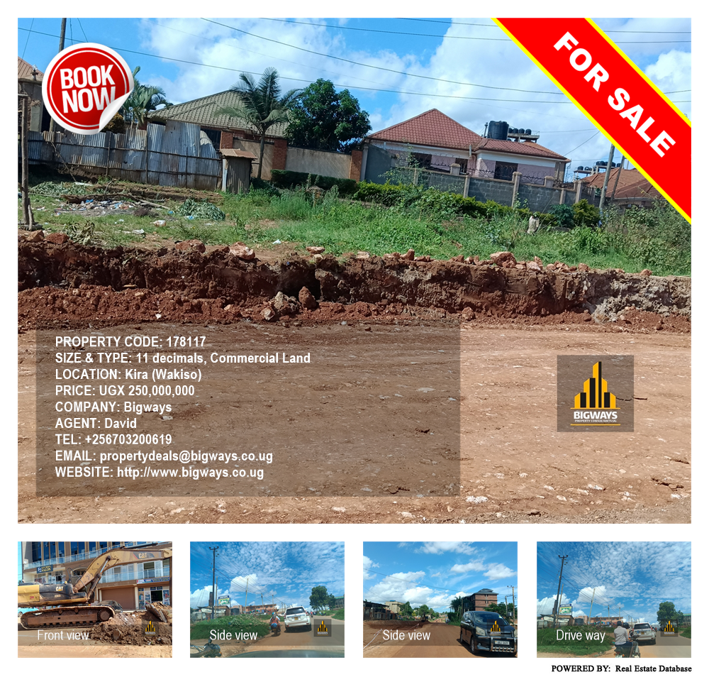 Commercial Land  for sale in Kira Wakiso Uganda, code: 178117