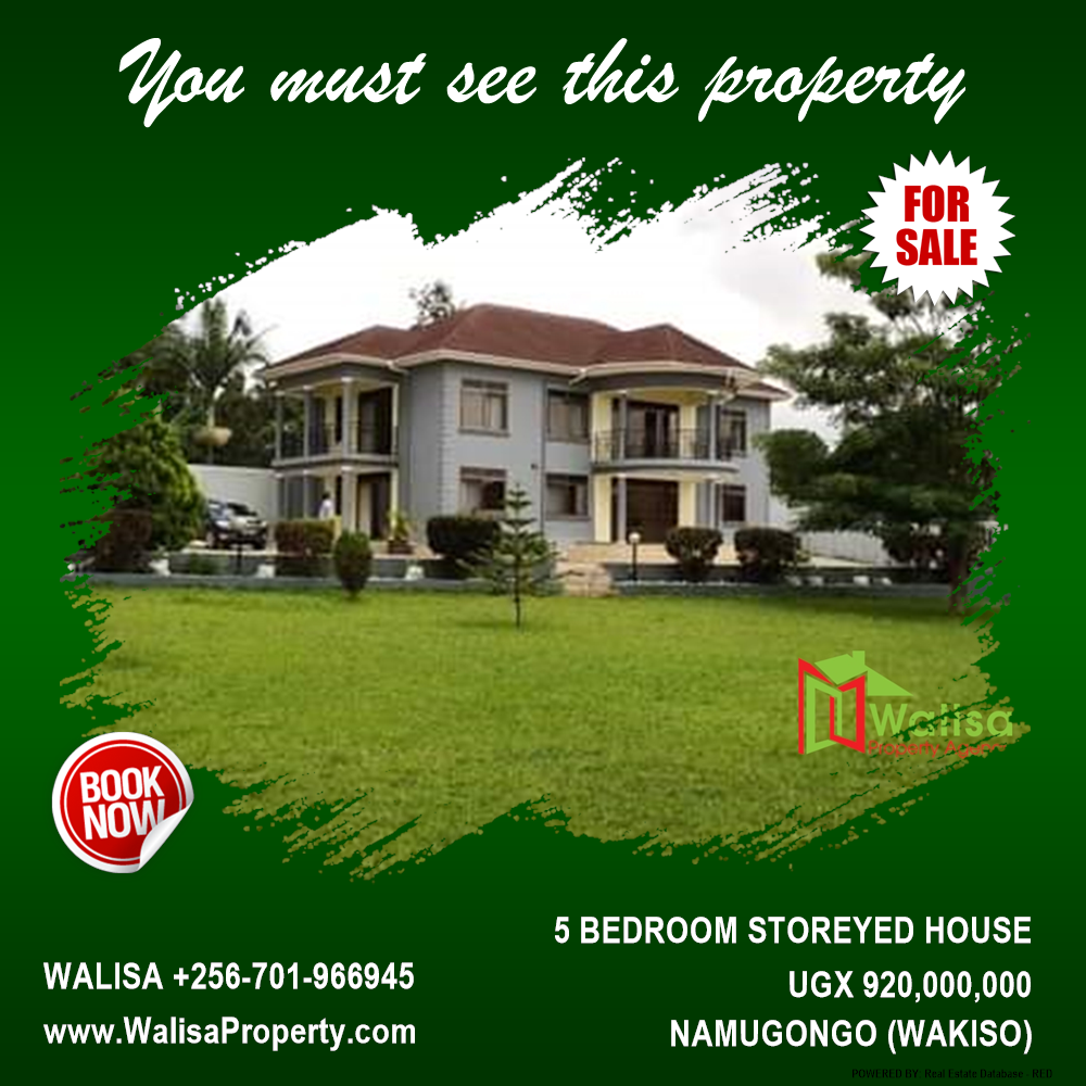 5 bedroom Storeyed house  for sale in Namugongo Wakiso Uganda, code: 178119