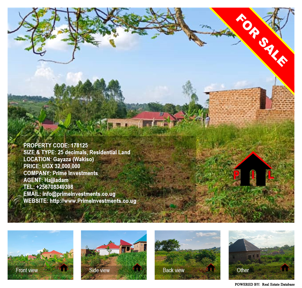 Residential Land  for sale in Gayaza Wakiso Uganda, code: 178125