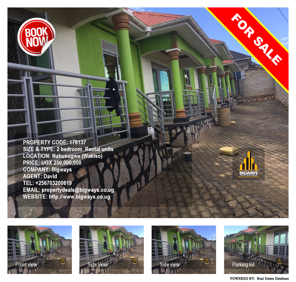 2 bedroom Rental units  for sale in Nabusugwe Wakiso Uganda, code: 178137