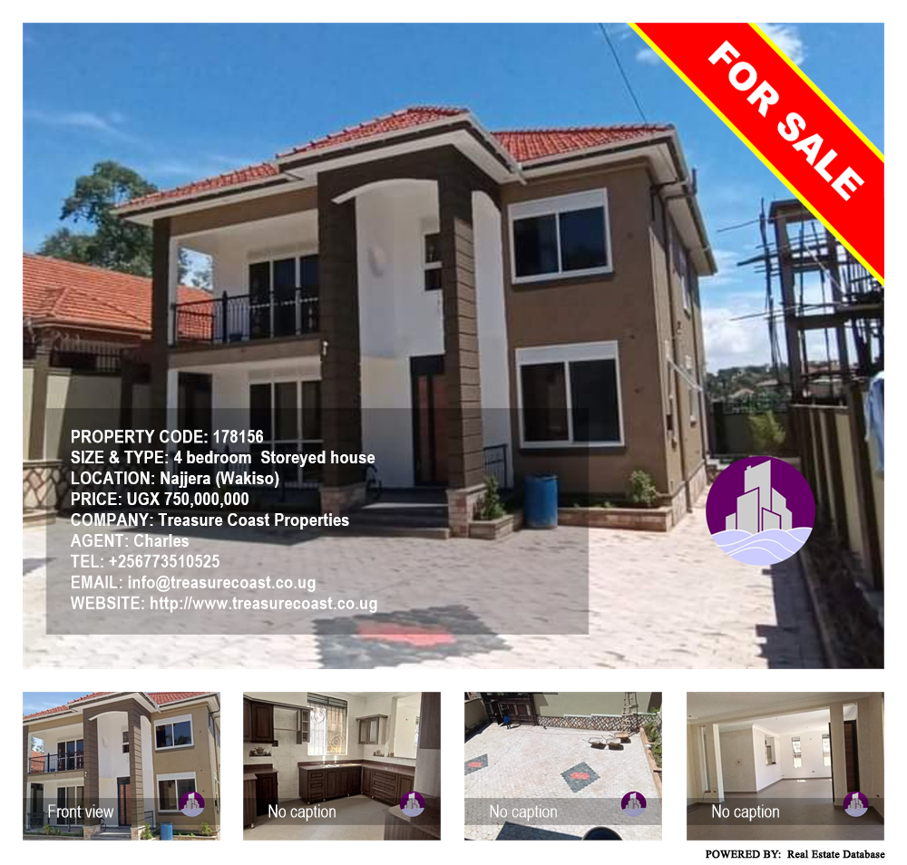 4 bedroom Storeyed house  for sale in Najjera Wakiso Uganda, code: 178156