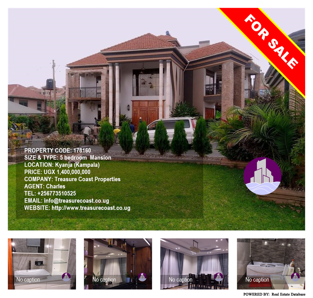 5 bedroom Mansion  for sale in Kyanja Kampala Uganda, code: 178160