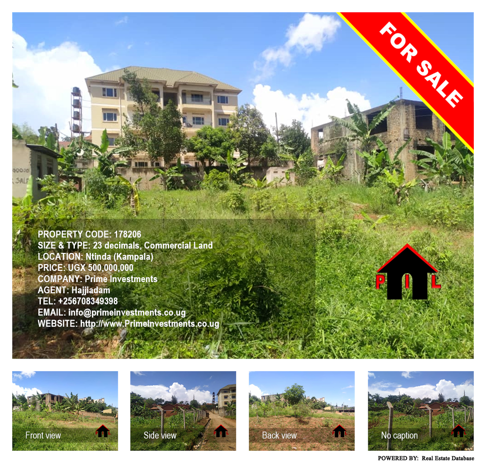 Commercial Land  for sale in Ntinda Kampala Uganda, code: 178206