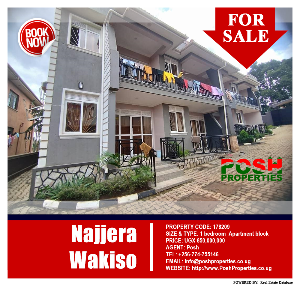 1 bedroom Apartment block  for sale in Najjera Wakiso Uganda, code: 178209