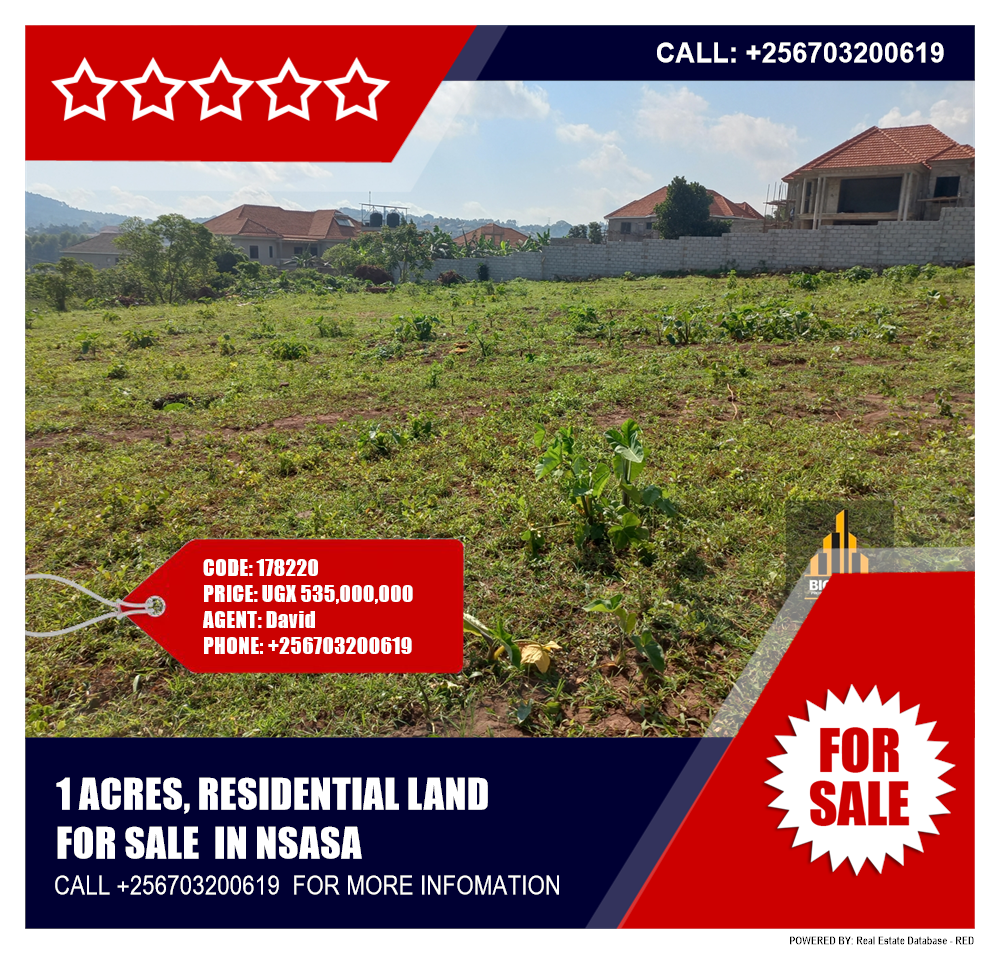 Residential Land  for sale in Nsasa Wakiso Uganda, code: 178220