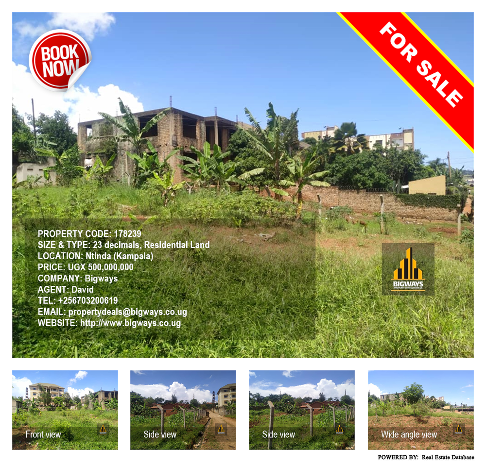 Residential Land  for sale in Ntinda Kampala Uganda, code: 178239