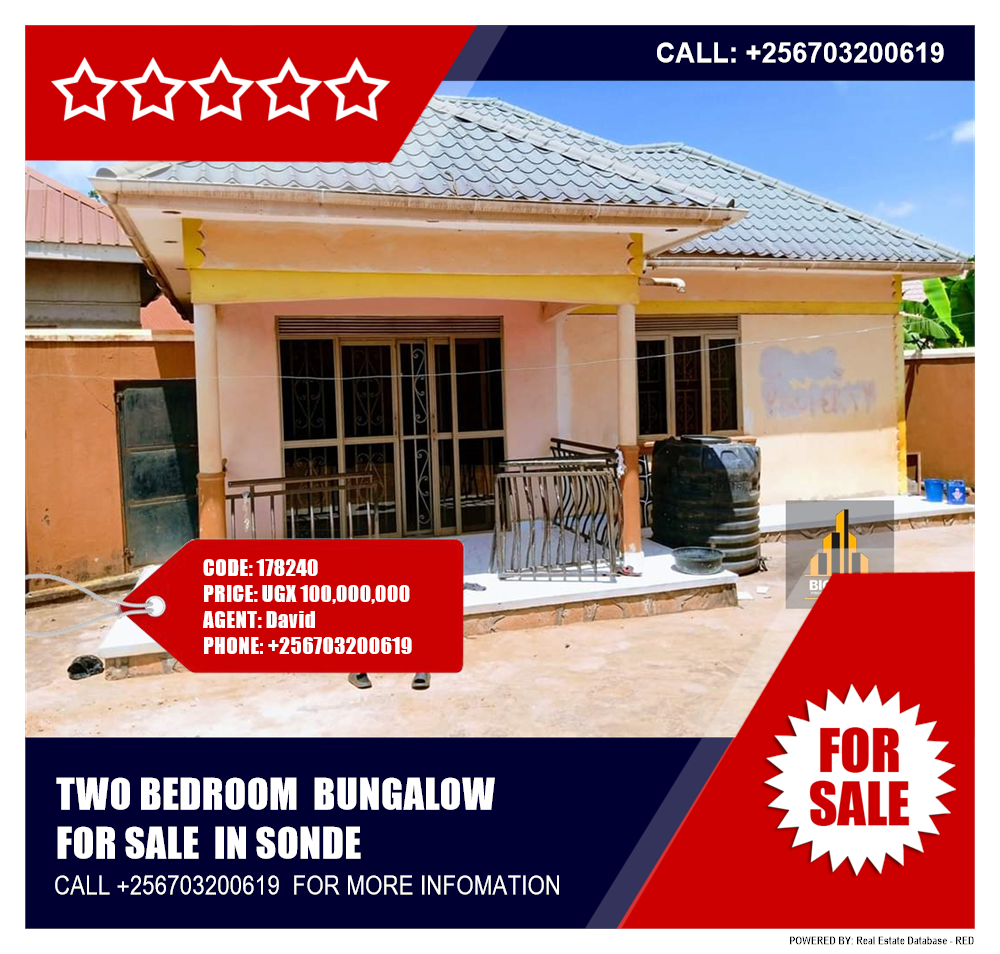 2 bedroom Bungalow  for sale in Sonde Wakiso Uganda, code: 178240