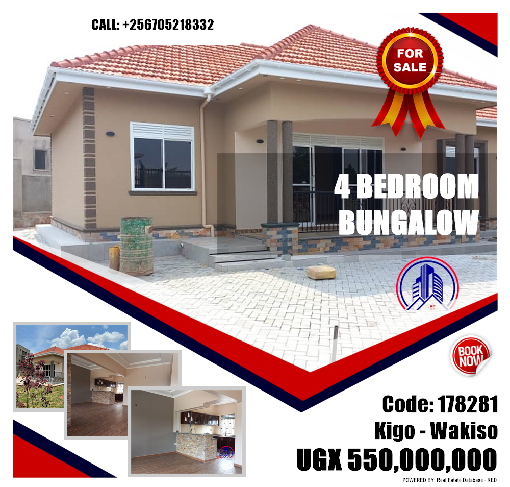 4 bedroom Bungalow  for sale in Kigo Wakiso Uganda, code: 178281