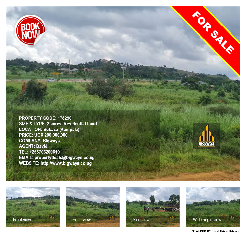 Residential Land  for sale in Bukasa Kampala Uganda, code: 178290