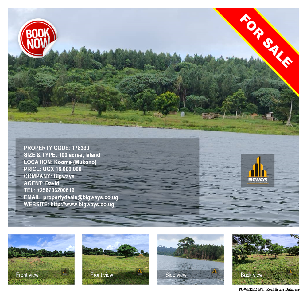 Island  for sale in Koome Mukono Uganda, code: 178390
