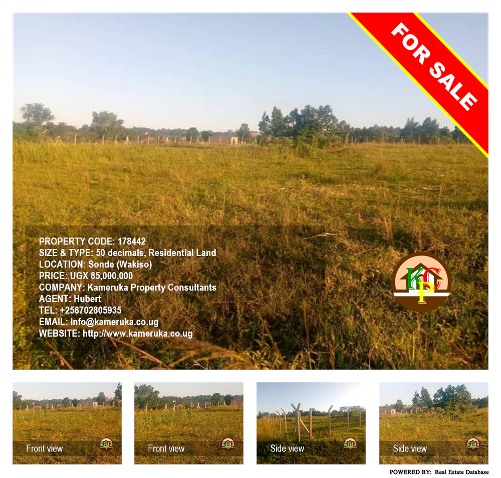 Residential Land  for sale in Sonde Wakiso Uganda, code: 178442