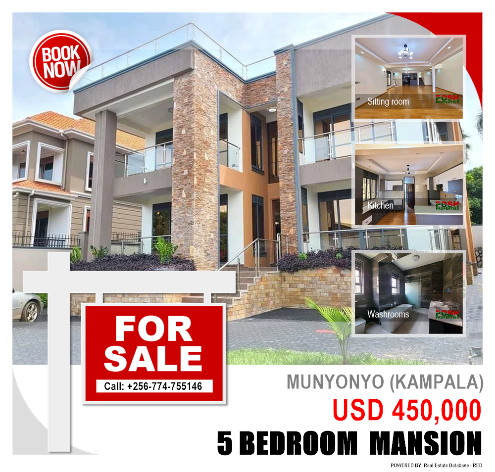 5 bedroom Mansion  for sale in Munyonyo Kampala Uganda, code: 178443