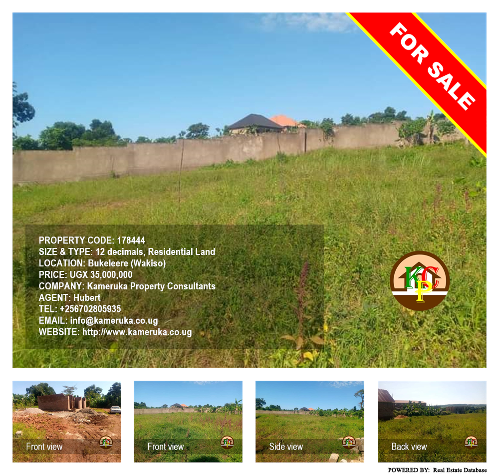 Residential Land  for sale in Bukeelele Wakiso Uganda, code: 178444