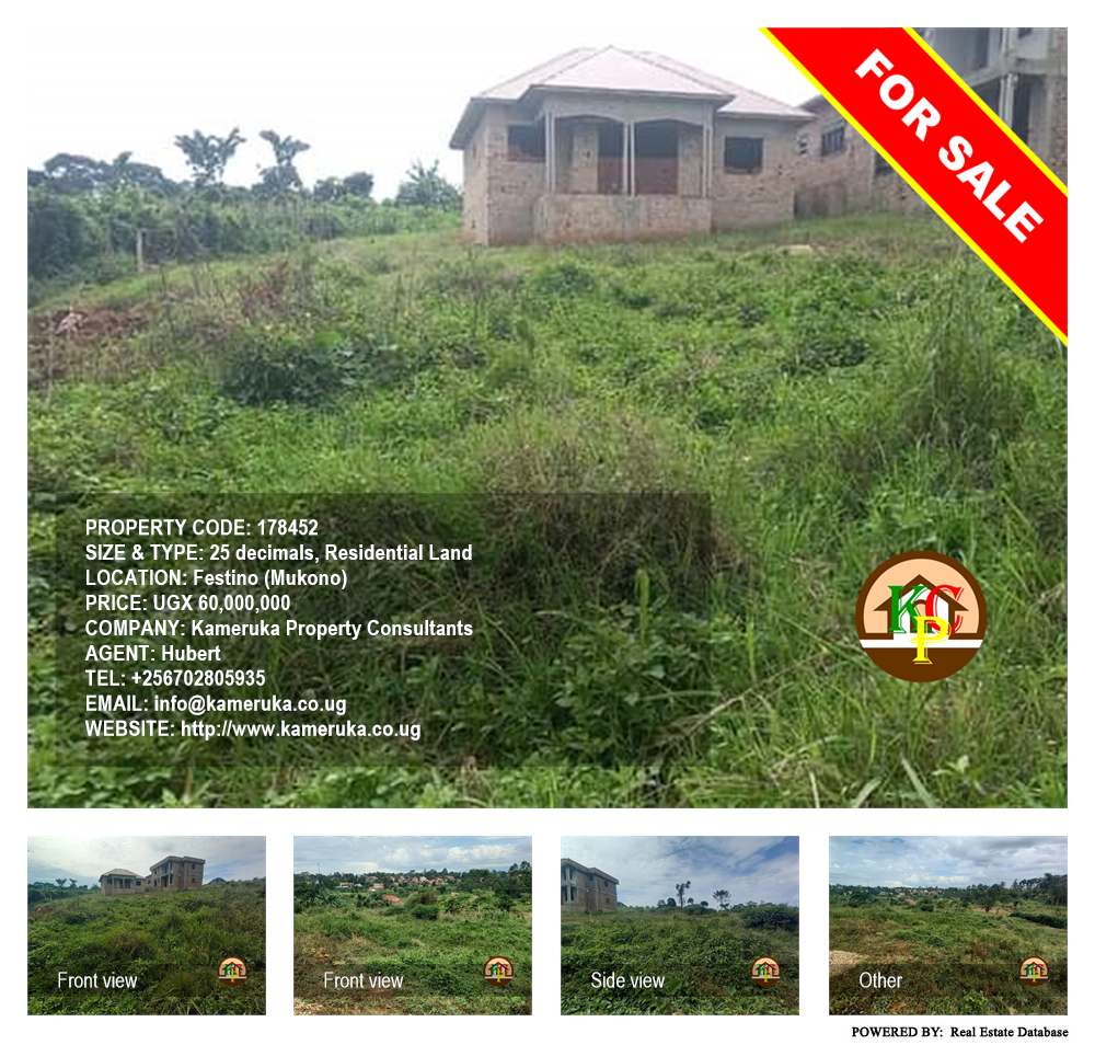 Residential Land  for sale in Festino Mukono Uganda, code: 178452