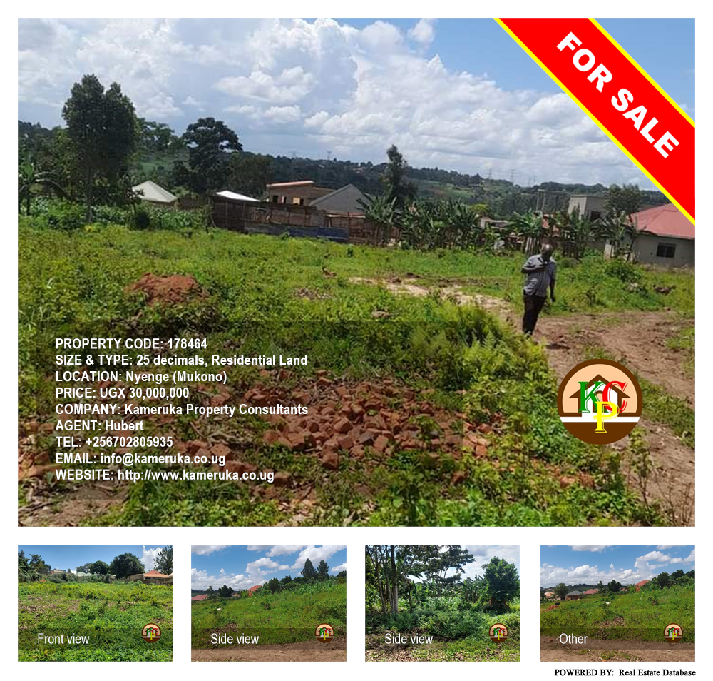 Residential Land  for sale in Nyenge Mukono Uganda, code: 178464