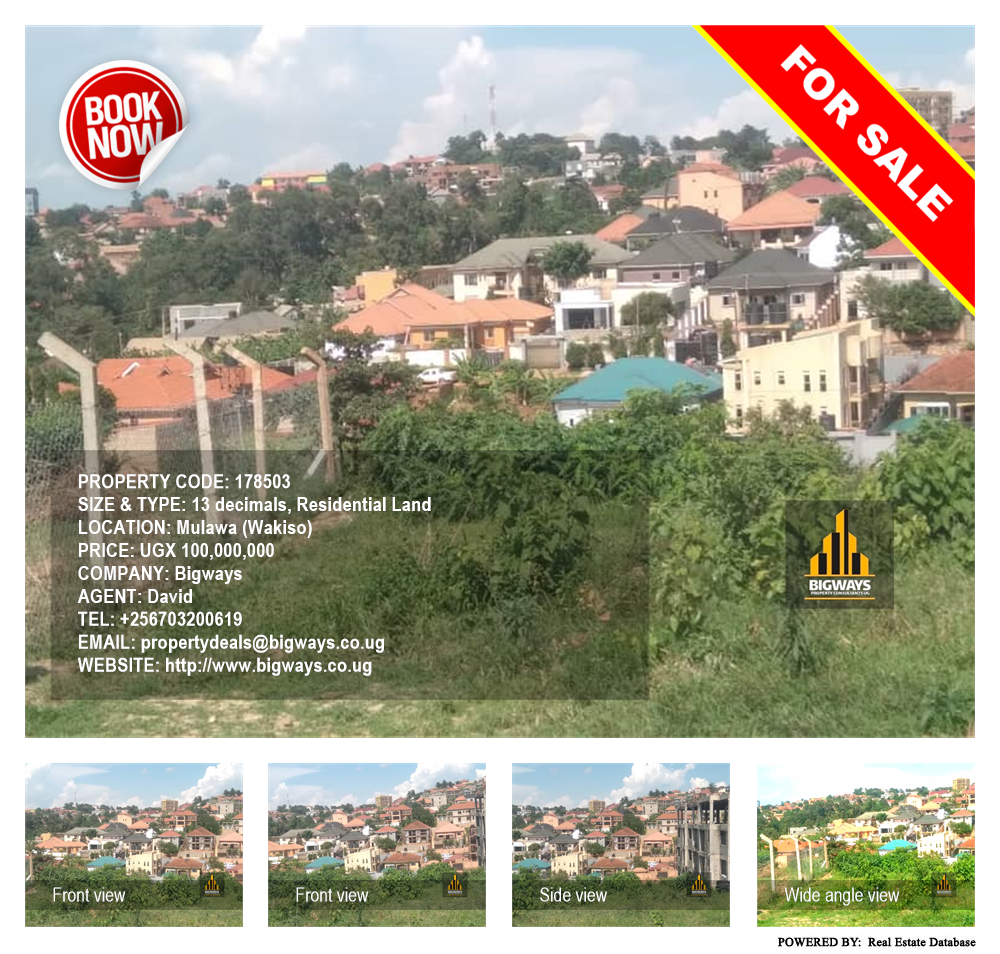 Residential Land  for sale in Mulawa Wakiso Uganda, code: 178503