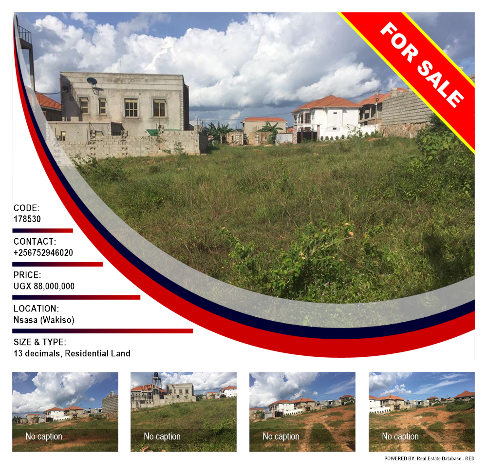 Residential Land  for sale in Nsasa Wakiso Uganda, code: 178530