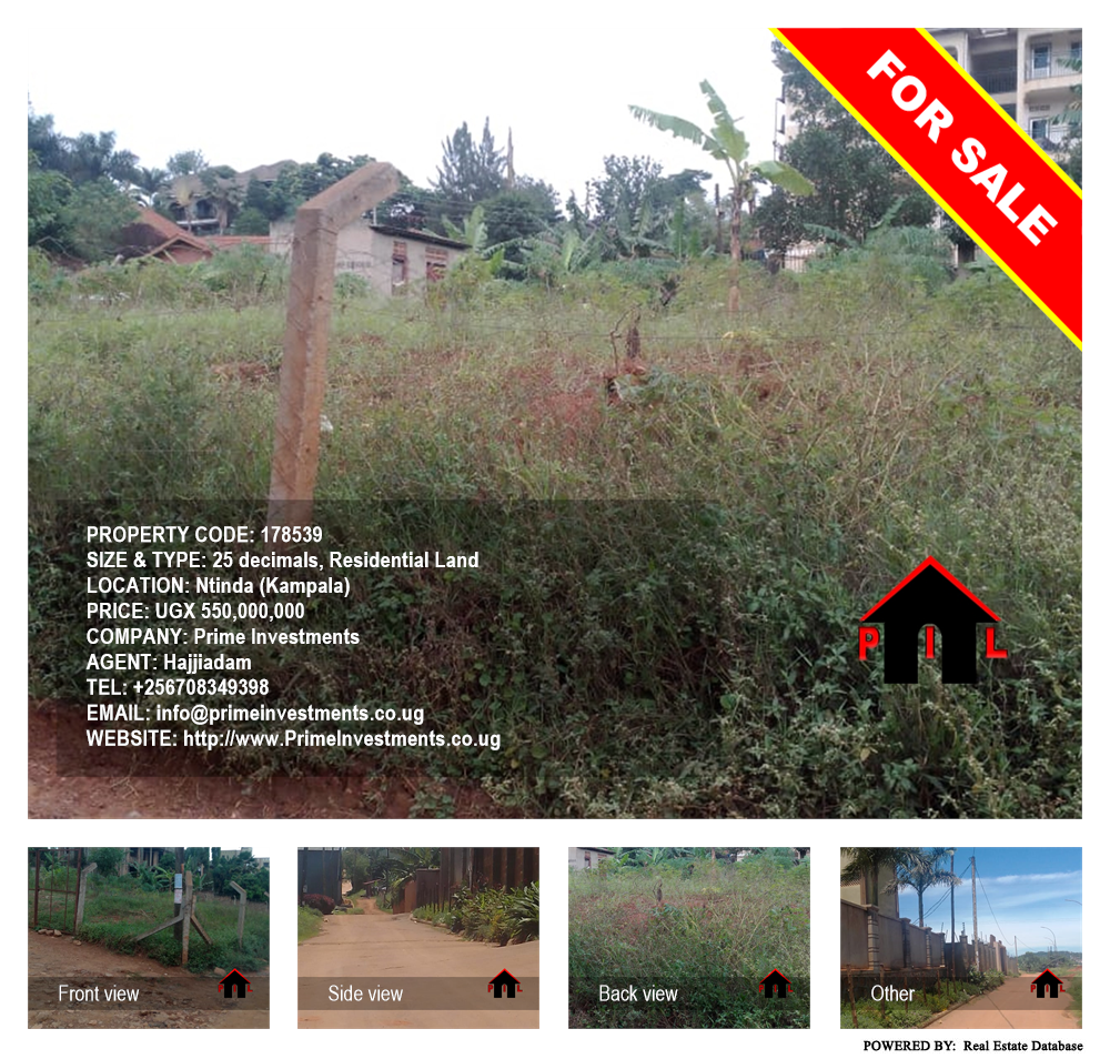 Residential Land  for sale in Ntinda Kampala Uganda, code: 178539