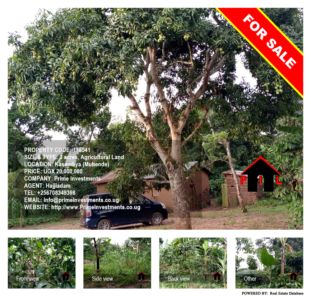 Agricultural Land  for sale in Kasambya Mubende Uganda, code: 178541