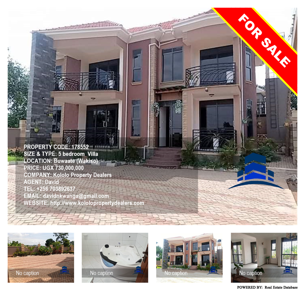 5 bedroom Villa  for sale in Buwaate Wakiso Uganda, code: 178552