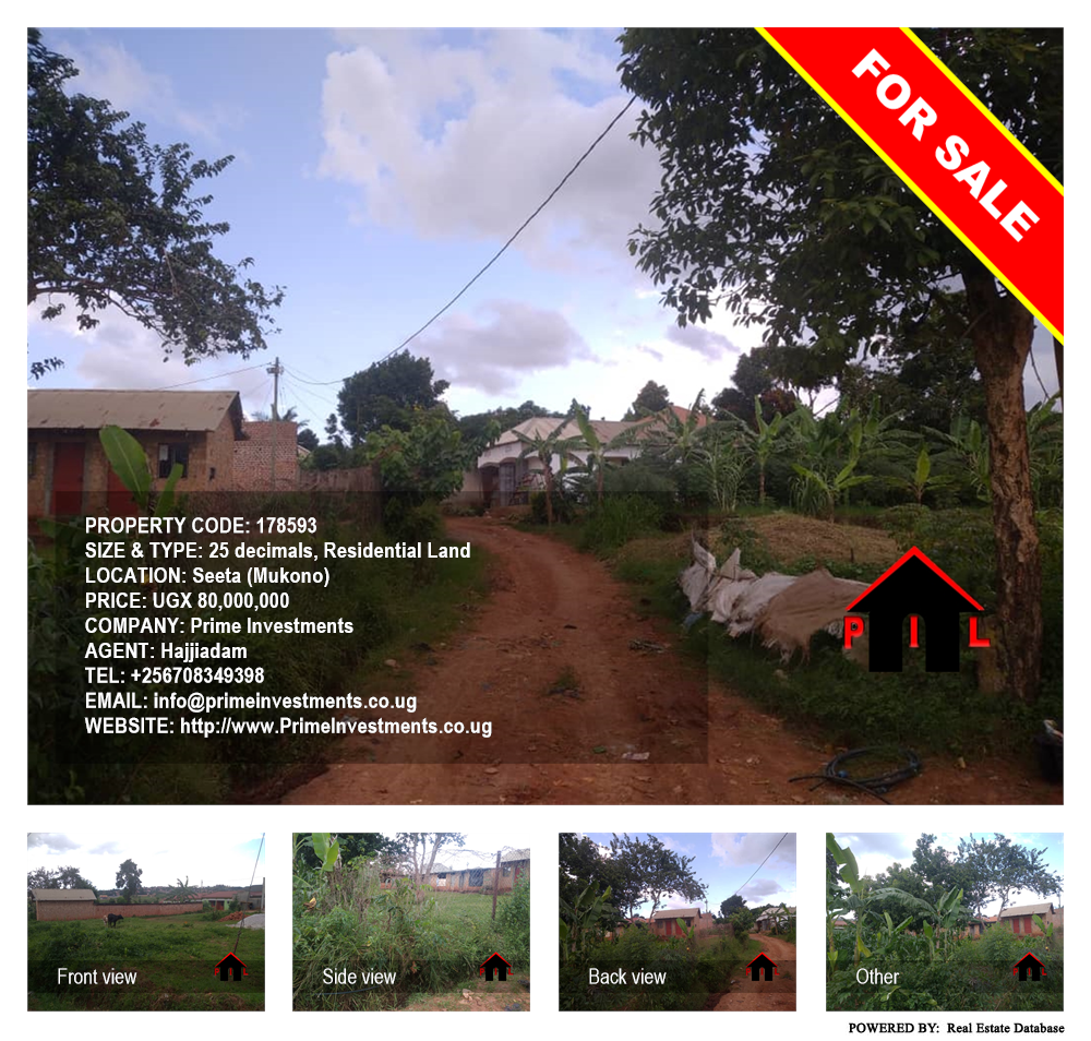 Residential Land  for sale in Seeta Mukono Uganda, code: 178593