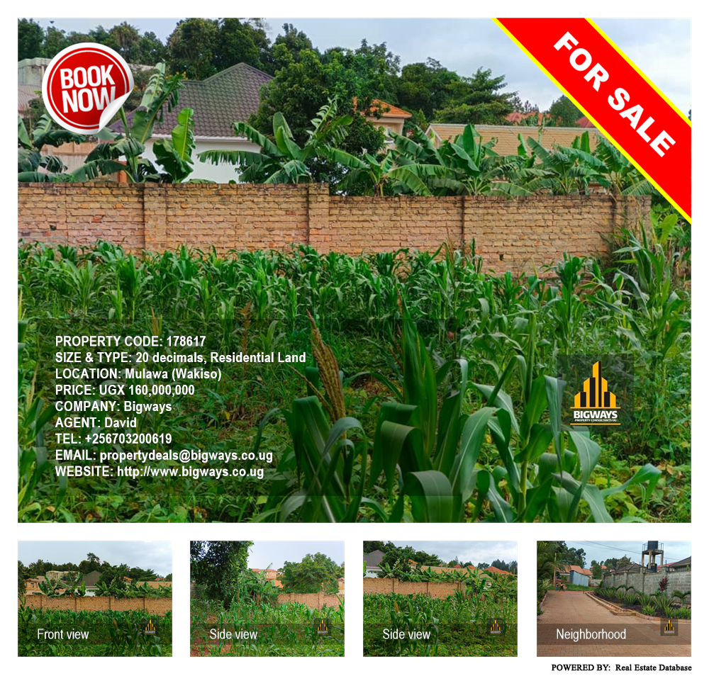 Residential Land  for sale in Mulawa Wakiso Uganda, code: 178617
