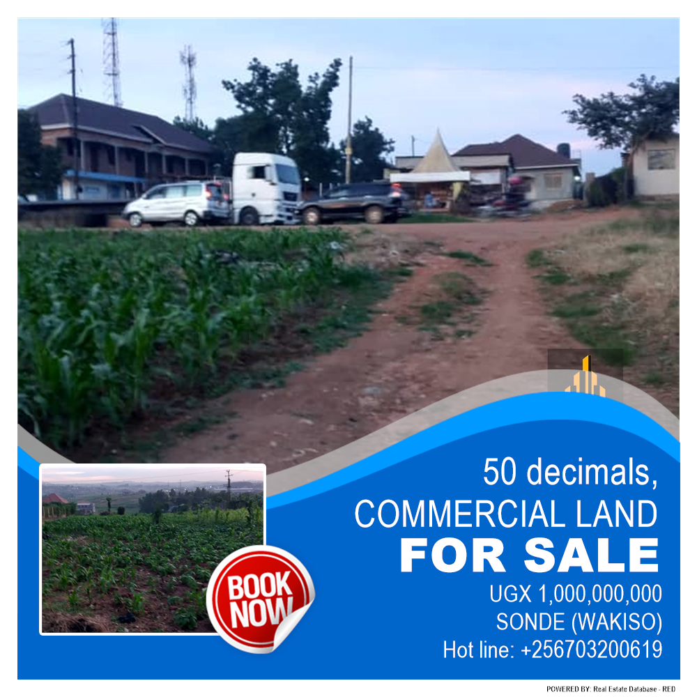 Commercial Land  for sale in Sonde Wakiso Uganda, code: 178618
