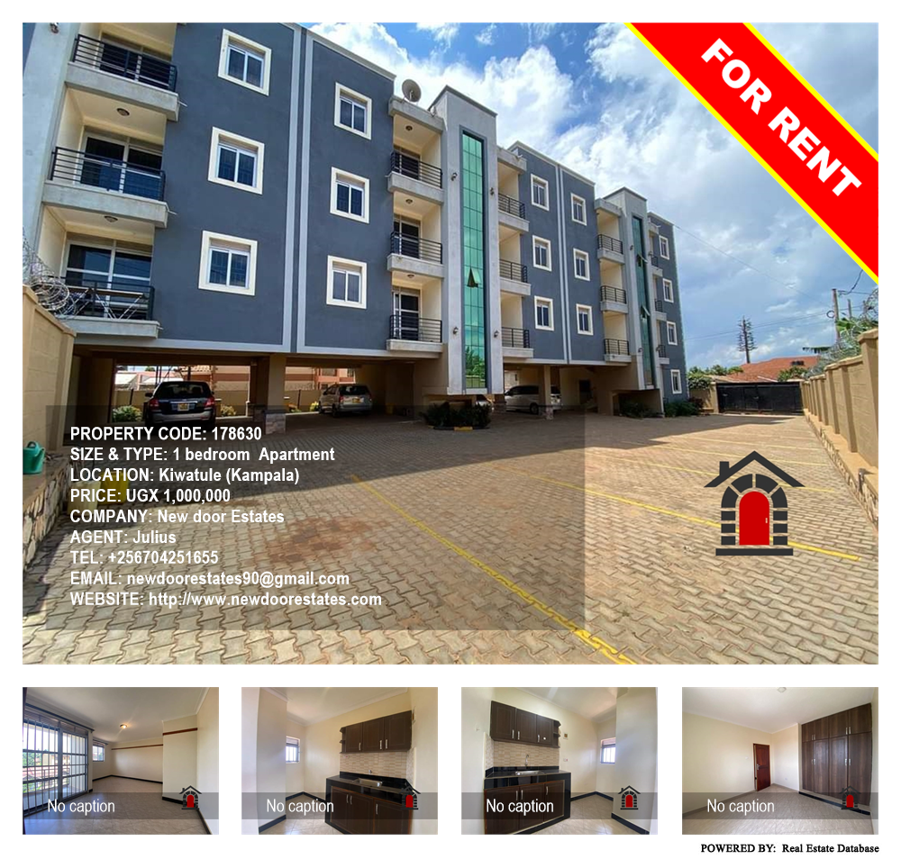 1 bedroom Apartment  for rent in Kiwaatule Kampala Uganda, code: 178630