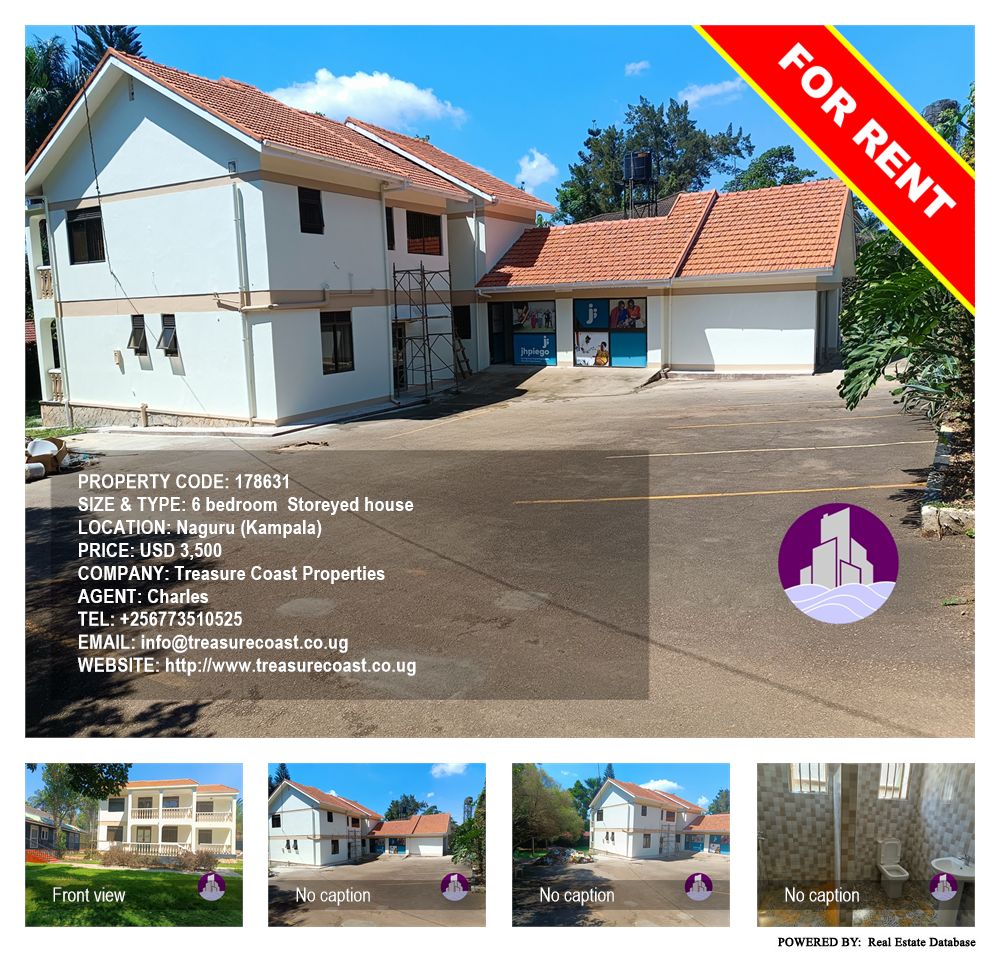 6 bedroom Storeyed house  for rent in Naguru Kampala Uganda, code: 178631