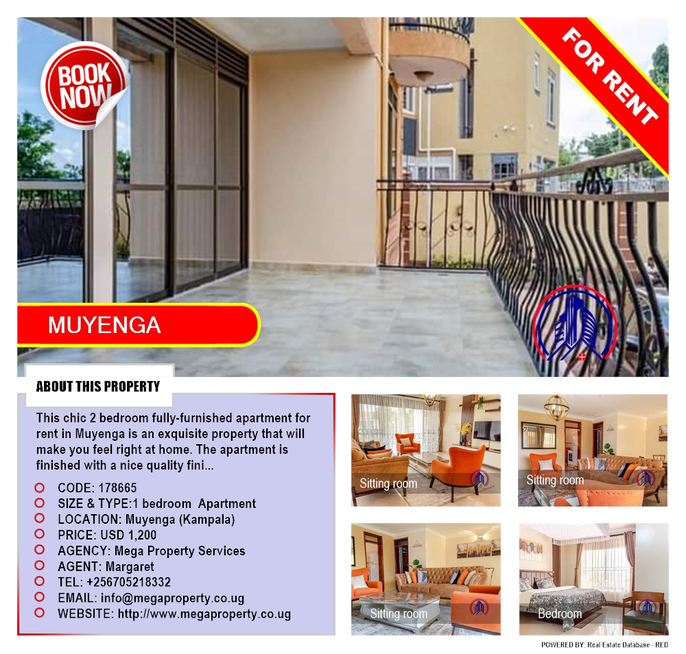 1 bedroom Apartment  for rent in Muyenga Kampala Uganda, code: 178665