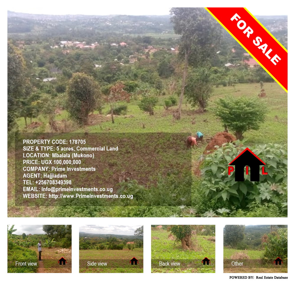Commercial Land  for sale in Mbalala Mukono Uganda, code: 178705