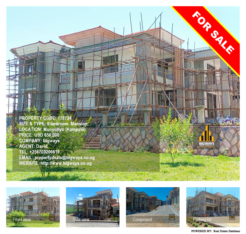 6 bedroom Mansion  for sale in Munyonyo Kampala Uganda, code: 178724