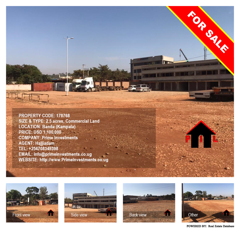 Commercial Land  for sale in Banda Kampala Uganda, code: 178768